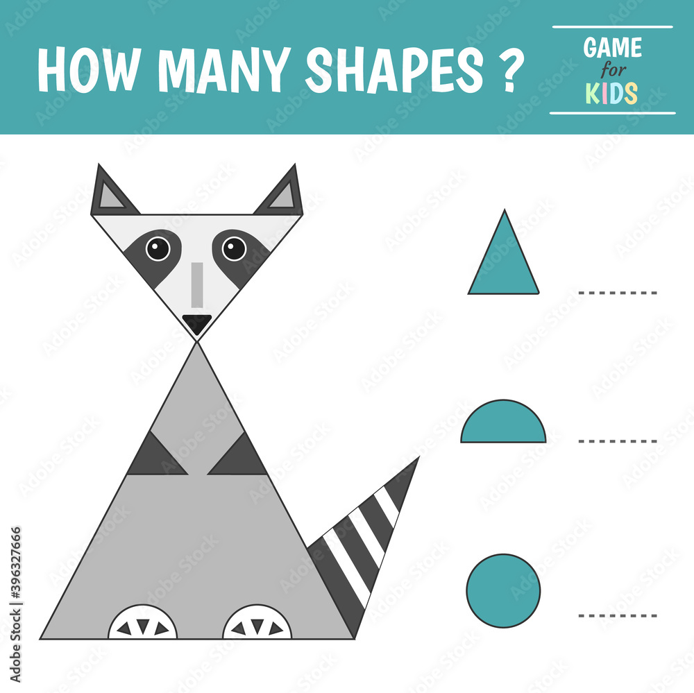 Triangle shape educational task for children Vector Image