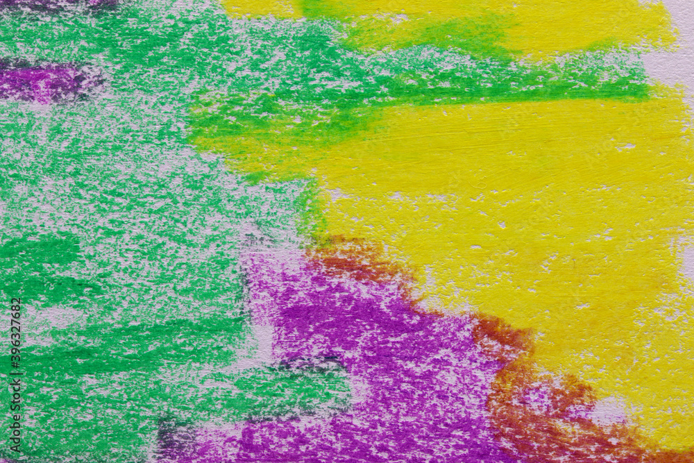 abstract colorful crayon background hand painting