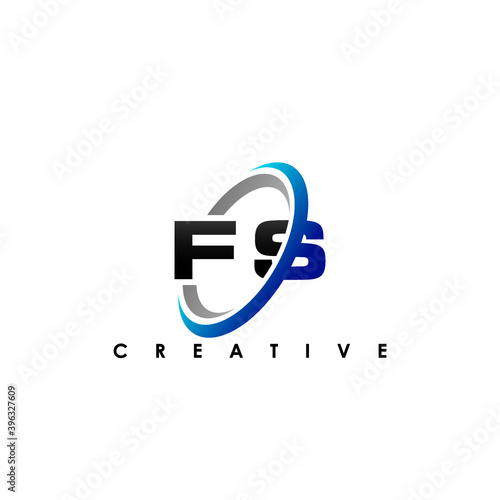 Free Download FS Letter Initial Logo Design Template Vector Illustration - GFXLoad