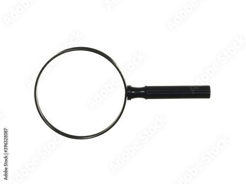 Magnifier or Magnifying glass isolated on white background.