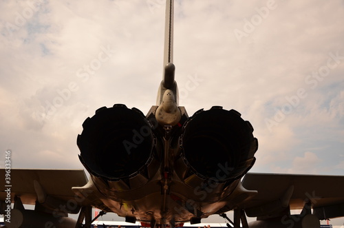 Eurofighter Typhoon GR4  twin-engine,  delta wing, multirole fighter. The Typhoon  fighter and military all weather interceptor