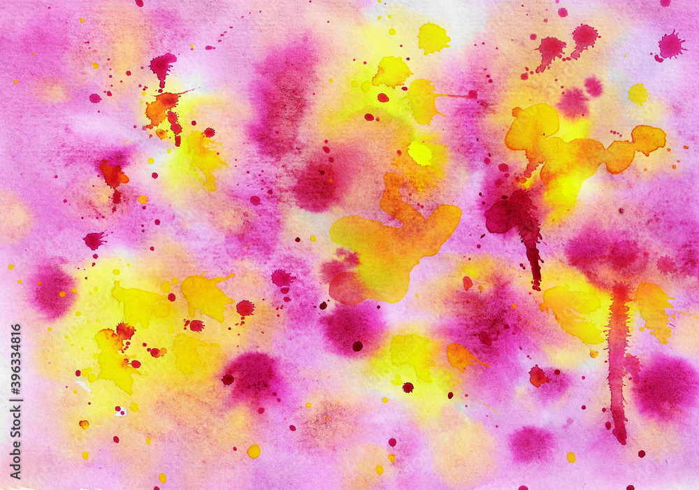 hand draw watercolor background abstract