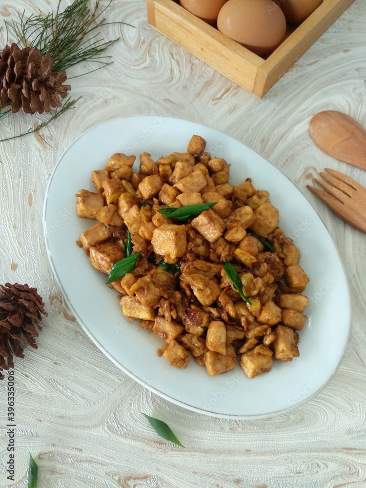 Tempeh Orek or Scrambled Tempeh Indonesian Food Tempeh Orek or Scrambled Tempeh Indonesian Food