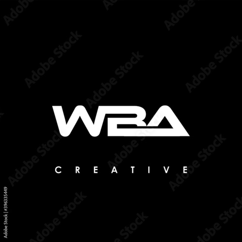 WBA Letter Initial Logo Design Template Vector Illustration