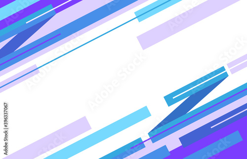 abstract modern, colorful geometric background, flat design element oblique line and oblique rectangles with white space in the middle. background stock vector