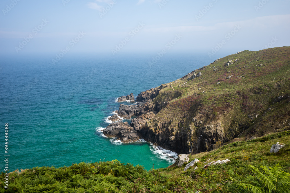 Cornwall, UK - Seaview along the Cornish coast path. Between St. Ives and Pendeen Cornwall, UK - Seaview along the Cornish coast path. Between St. Ives and Pendeen