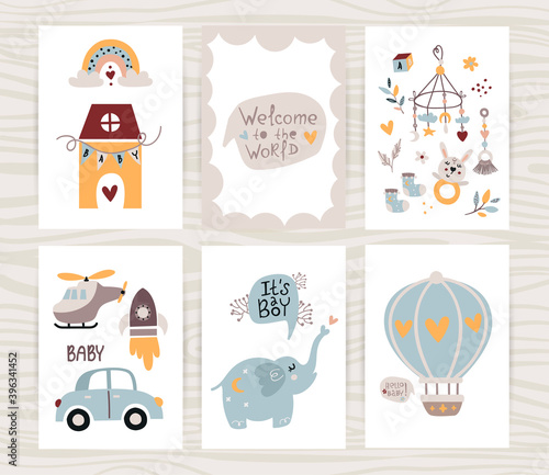 Newborn baby boy poster collection