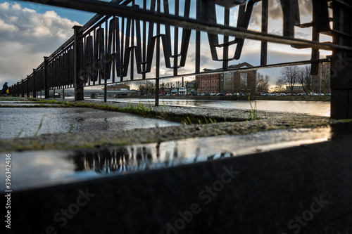 Promenade along the canal in Liepaja.