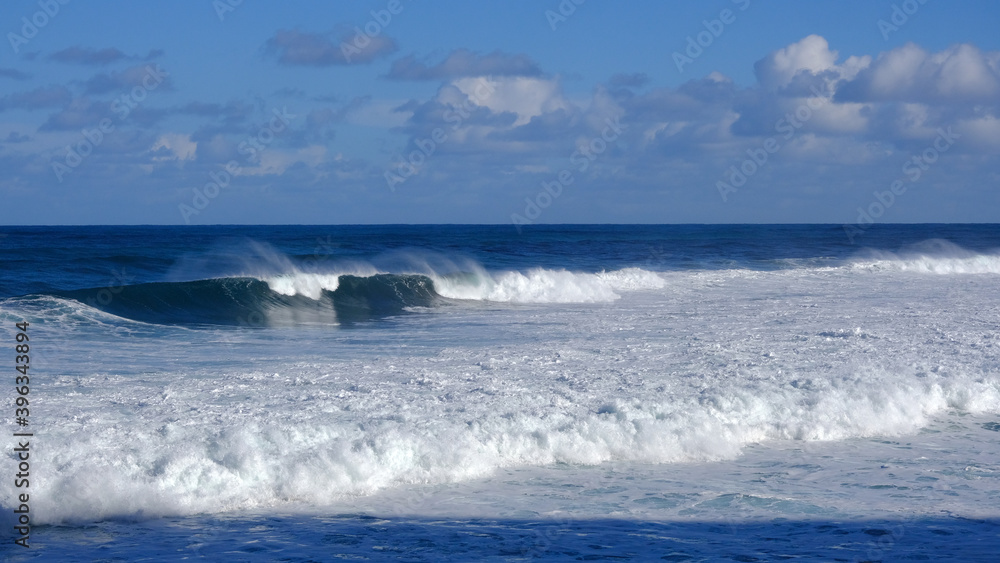 Breaking waves and surf, Sao Vicente, Madeira Island, Portugal Breaking waves and surf, Sao Vicente, Madeira Island, Portugal