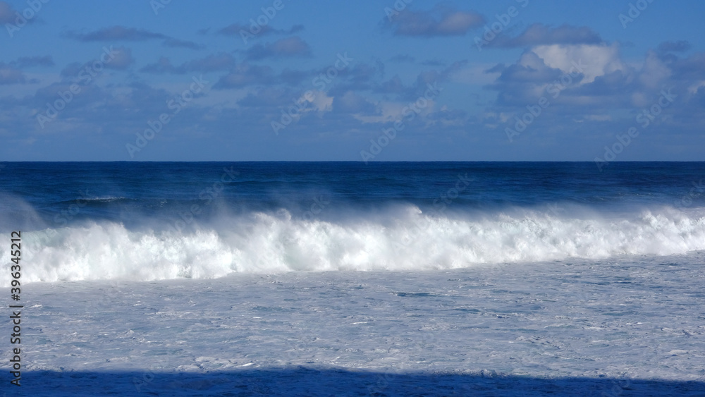 Breaking waves and surf, Sao Vicente, Madeira Island, Portugal