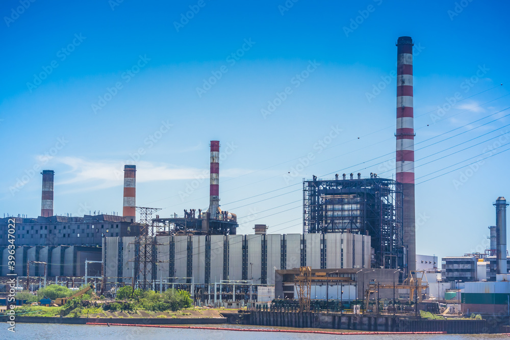 Industrial building in the port of Buenos Aires.