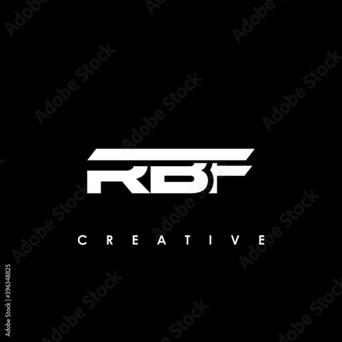 RBF Letter Initial Logo Design Template Vector Illustration
