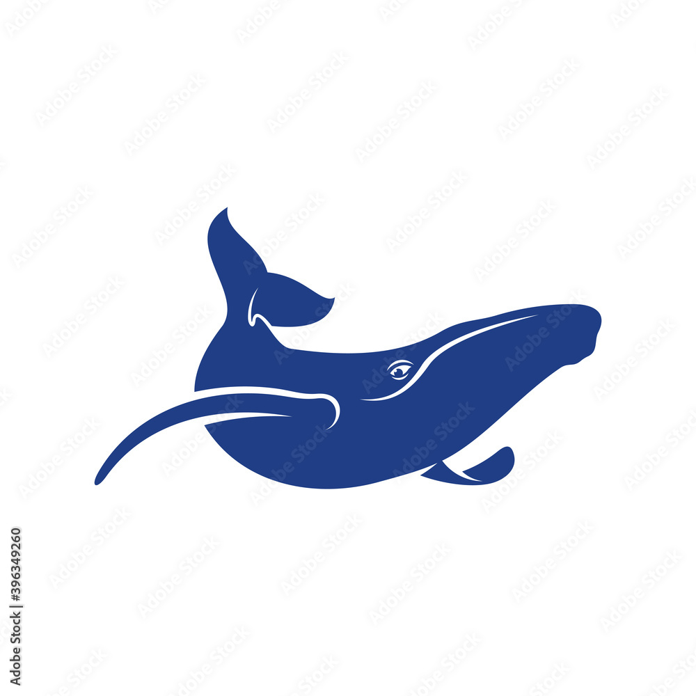 Obraz premium Whale design vector, Creative Whale illustration template