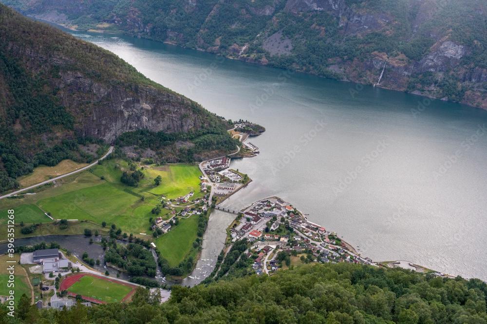 View from Aurland, Vestland, Norway.
