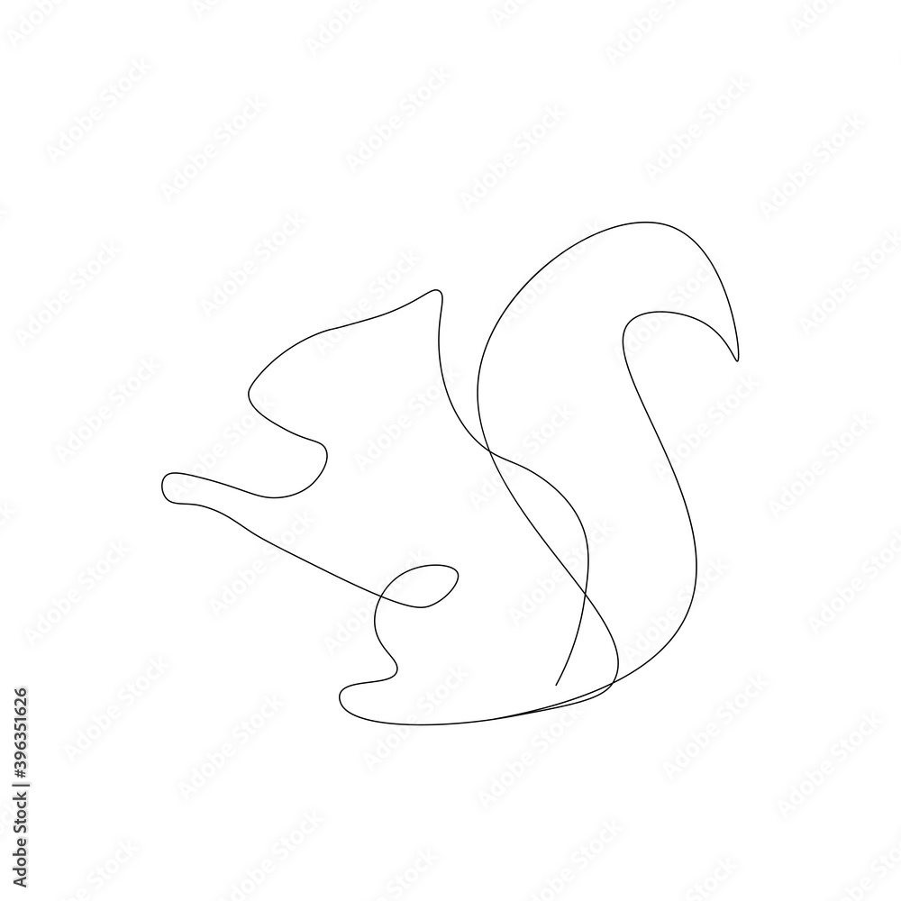 Squirrel forest animal. Vector illustration Squirrel forest animal. Vector illustration