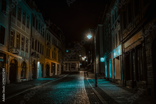 Night street of European city