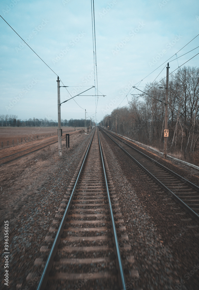 Window train, railway. Transport and travel concept Window train, railway. Transport and travel concept