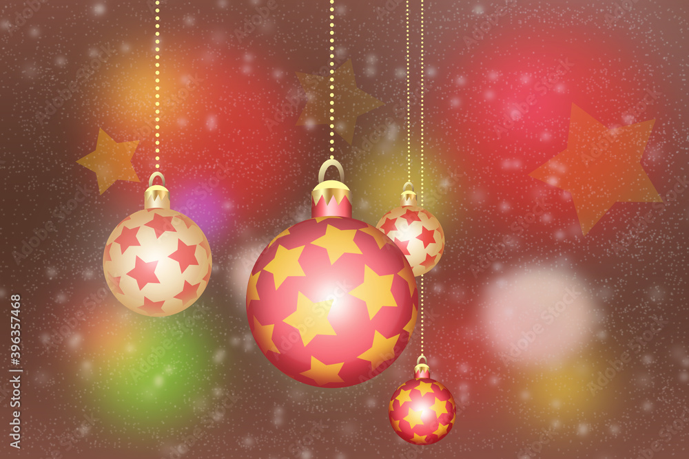 christmas background with baubles christmas background with baubles