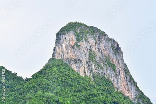 Fototapeta Naklejka Na Ścianę i Meble -  Peak of Khao Ok Thalu, Natural Landmark of Phatthalung Province, Thailand