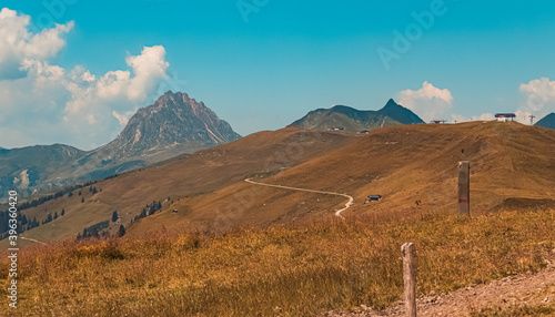 Beautiful alpine view at the famous Panoramabahn Kitzbueheler Alpen, Salzburg, Austria photo