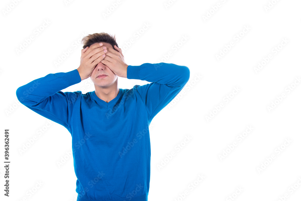 See no evil. Handsome funny man. See no evil. Handsome funny man.
