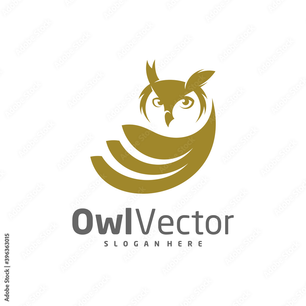 Owl logo vector template, Creative Owl logo design concepts Owl logo vector template, Creative Owl logo design concepts