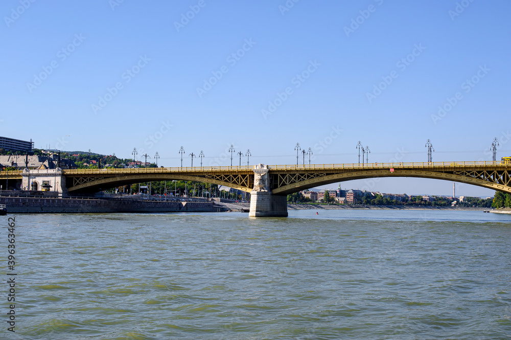 The Margareth Bridge in Budapest, Hungary. - The Margareth Bridge is an important bridge in Budapest, Hungary. It provides the road connection between Buda and Pest across the Danube. It allows access