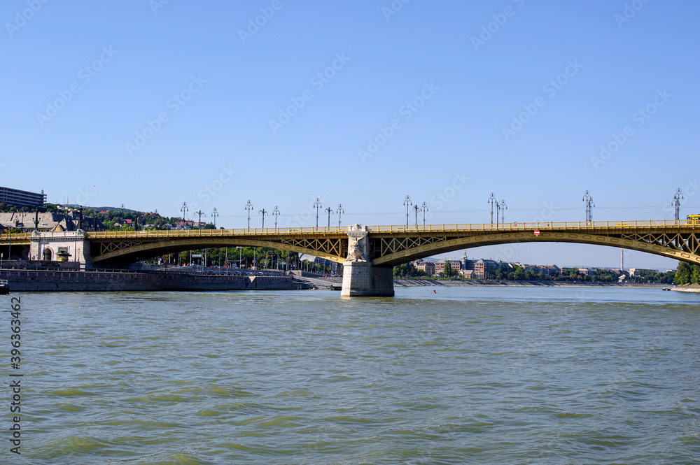 The Margareth Bridge in Budapest, Hungary. - The Margareth Bridge is an important bridge in Budapest, Hungary. It provides the road connection between Buda and Pest across the Danube. It allows access The Margareth Bridge in Budapest, Hungary. - The Margareth Bridge is an important bridge in Budapest, Hungary. It provides the road connection between Buda and Pest across the Danube. It allows access