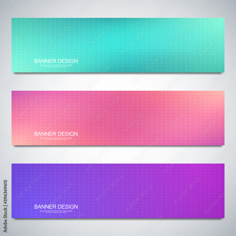 Blurred backgrounds for the banner design template. Colorful pattern, vibrant colors, fluid abstract, blended colors.