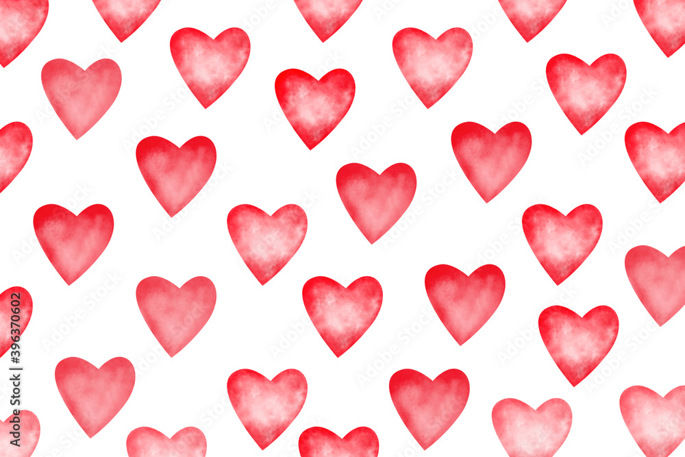Beautiful red hearts on white background. Valentine's day Beautiful red hearts on white background. Valentine's day