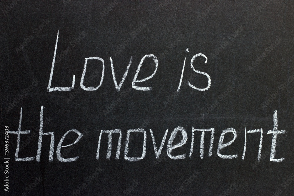 Fototapeta premium The inscription on the chalkboard 