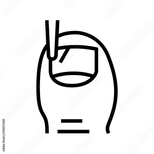 surgical intervention medical therapy line icon vector. surgical intervention medical therapy sign. isolated contour symbol black illustration