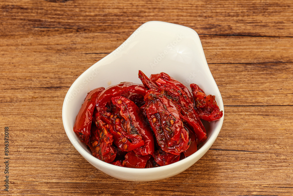 Dried tomato with olive oil Dried tomato with olive oil