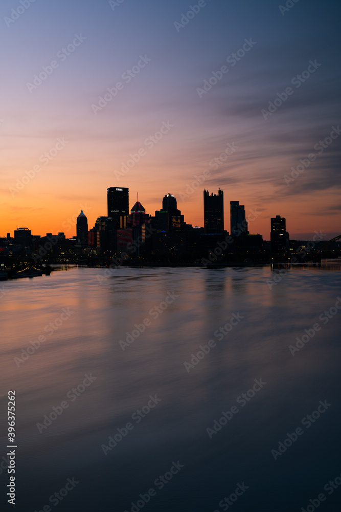Pittsburgh skyline silhouette