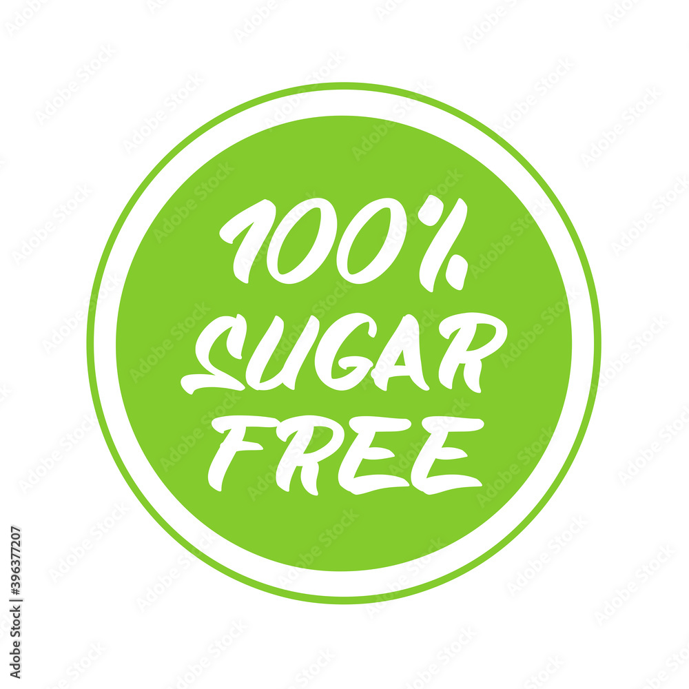 100% sugar free icon 