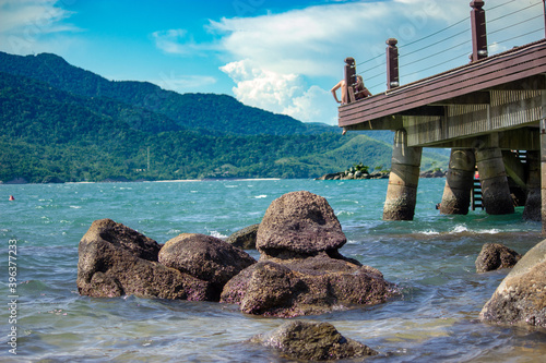 pier on the coast of the sea