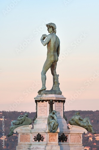 David Statue at Piazzale Michelangelo. Florence, Italy.