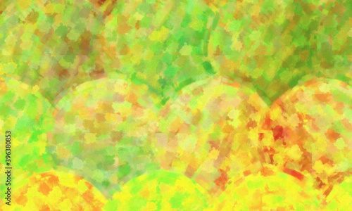 Lemon green circle dry brus...