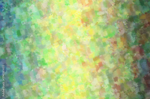 Yellow, green and light blu...