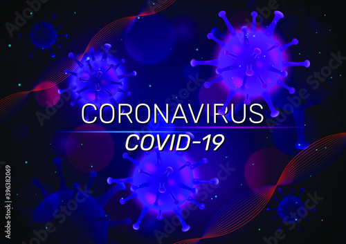 vector concept covid19 corona virus template homepage background abstract