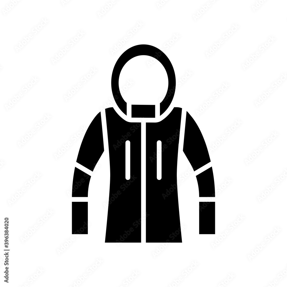 Winter Jacket vector glyph icon. Winter sign Winter Jacket vector glyph icon. Winter sign