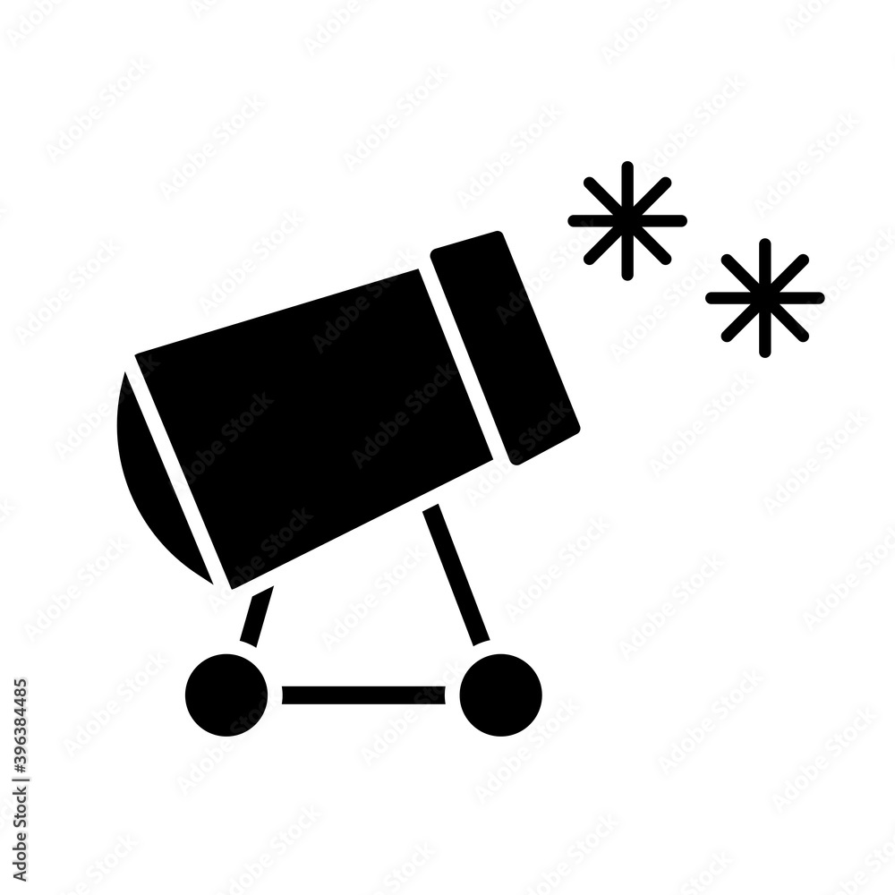 Snow cannon vector glyph icon. Winter sign Snow cannon vector glyph icon. Winter sign