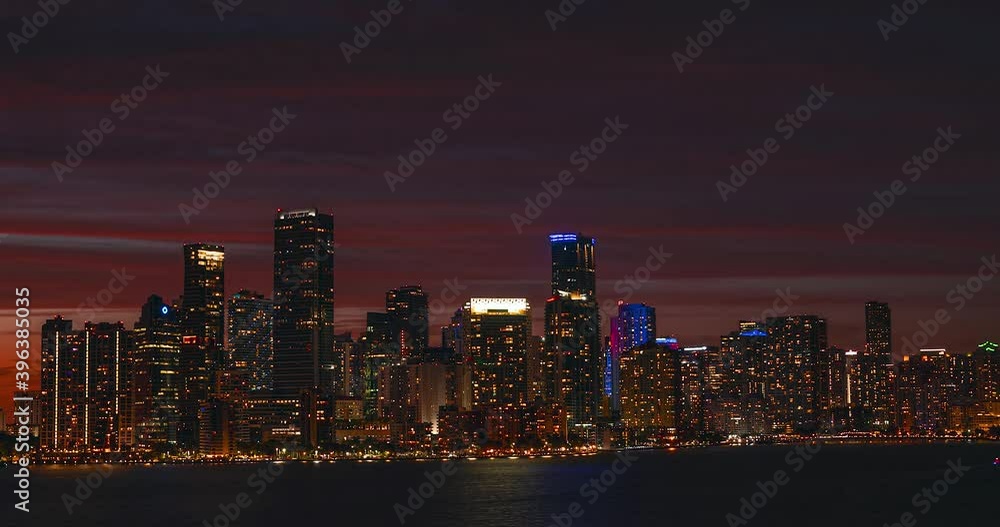 Timelapse Miami. Time lapse of Miami, Florida, USA downtown skyline. Timelapse Miami. Time lapse of Miami, Florida, USA downtown skyline.