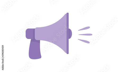 Megaphone, Loudspeaker cartoon vector illustration. Alert and announcement symbol.