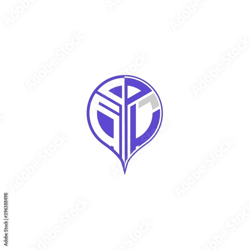 Free Download initial letter G L Modern and unique location design - GFXLoad