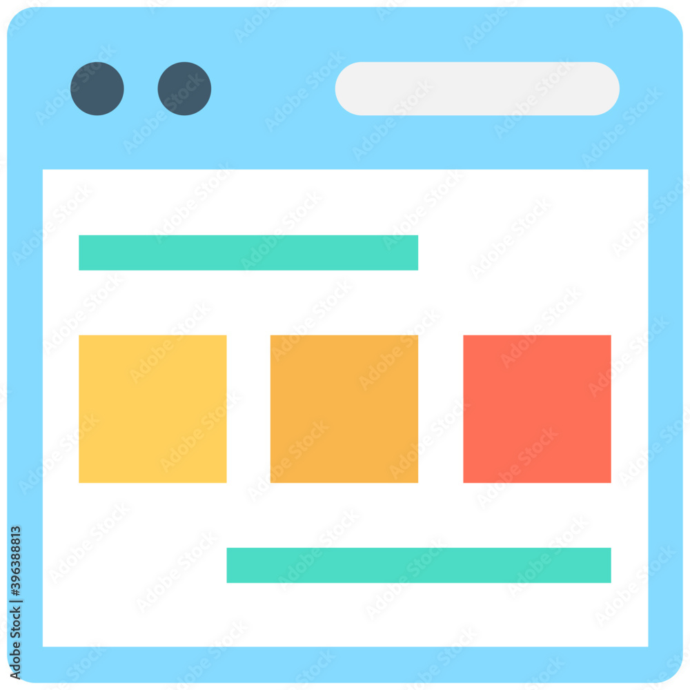 Web Layout Flat Vector Icon
Web Layout Flat Vector Icon