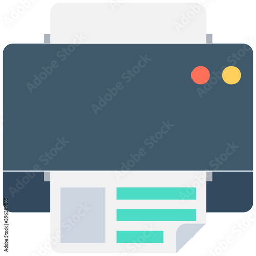 
Printer Flat Vector Icon
