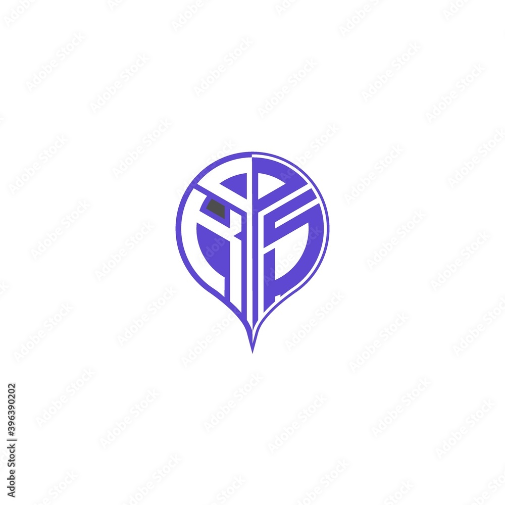 initial letter K S Modern and unique location design