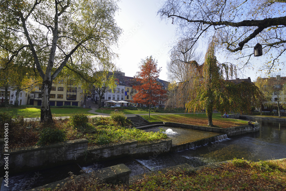 Paderborn, Paderquell area in autumn