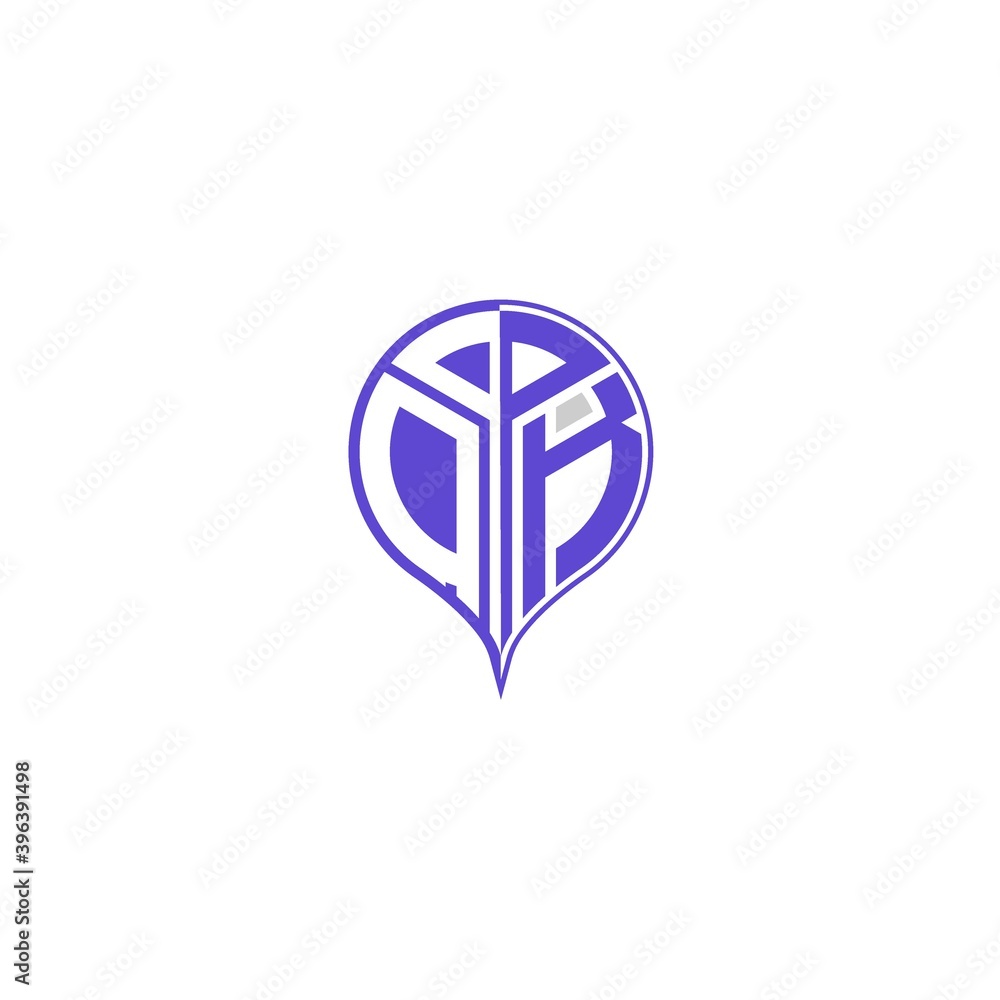 initial letter O K Modern and unique location design initial letter O K Modern and unique location design